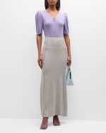 Image 5 of 6: ATM Anthony Thomas Melillo Cotton Cashmere Knit Maxi Skirt