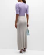 Image 3 of 6: ATM Anthony Thomas Melillo Cotton Cashmere Knit Maxi Skirt