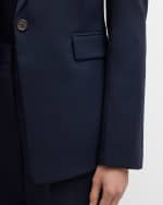 Image 5 of 5: ARGENT Single-Button Seasonless Wool Blazer