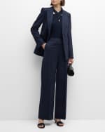 Image 2 of 6: ARGENT Straight-Leg Wool-Blend Trousers