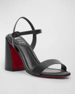 Image 5 of 6: Christian Louboutin Miss Jane Red Sole Ankle-Strap Sandals