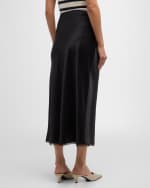 Image 4 of 6: La Ligne Satin Bias-Cut Slip Skirt