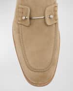 Image 4 of 6: Christian Louboutin Men's Chambelimoc Collar Pin Penny Loafers