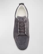 Image 5 of 5: Christian Louboutin Men's Jimmy Veau Velours Low-Top Sneakers