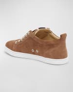 Image 2 of 5: Christian Louboutin Men's F.A.V Fique A Vontade Leather Slip-On Sneakers