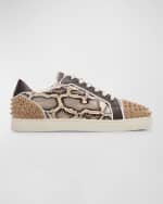 Image 1 of 5: Christian Louboutin Men's Seavaste 2 Orlato Low-Top Sneakers