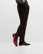 Image 2 of 6: Christian Louboutin Men's AC Greggo Textile and Leather Oxfords