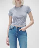 Image 3 of 5: Rag & Bone Luca Striped Short-Sleeve Baby Tee