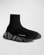 Image 3 of 4: Balenciaga Speed 2.0 Knit Clear-Sole Sneakers