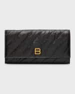 Image 1 of 6: Balenciaga Crush Quilted Wallet on Chain
