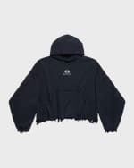 Image 1 of 6: Balenciaga Unity Sports Icon Cropped Hoodie Oversized