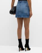 Image 4 of 6: FRAME Denim Cargo Mini Skirt