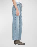 Image 4 of 5: FRAME The Slouchy Straight Jeans