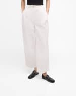 Image 2 of 6: Khaite Alessia Leather Slip-On Loafers