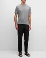 Image 5 of 6: Emporio Armani Men's Micro-Stripe Crewneck T-Shirt