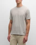 Image 2 of 6: Emporio Armani Men's Micro-Stripe Crewneck T-Shirt