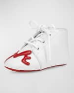 Image 2 of 5: Christian Louboutin Girl's Love Applique Pre Walkers, Baby
