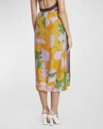 Image 4 of 6: Dries Van Noten Spa Printed Midi Skirt