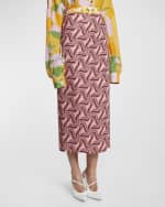 Image 2 of 6: Dries Van Noten Stan Abstract Printed Maxi Skirt