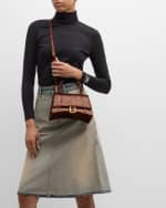 Image 2 of 6: Balenciaga Hourglass Small Shell-Print Bag