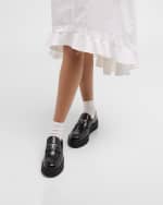 Image 2 of 6: Prada Flatform Leather Loafers