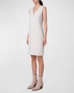 Image 4 of 5: Akris Wool Crepe Sheath Dress
