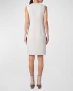 Image 3 of 5: Akris Wool Crepe Sheath Dress