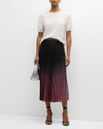 Image 2 of 6: Le Superbe Short-Sleeve Cashmere Crewneck Top