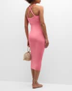 Image 4 of 6: Le Superbe Eve Flower Halter Midi Dress