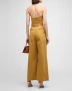 Image 4 of 6: A.L.C. Presley Strapless Belted Jumpsuit