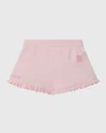 Image 2 of 2: Givenchy Girl's 4G Logo-Print Flounce Shorts, Size 12M-3