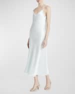 Image 3 of 3: Vince Fray Edge Cami Bias Midi Dress