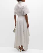 Image 4 of 6: A.L.C. Amy Short-Sleeve Eyelet Maxi Dress
