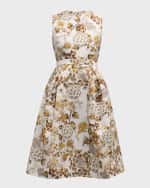Image 2 of 6: Mary Katrantzou Hepburn Floral-Print Sleeveless Fit-&-Flare Dress