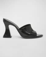 Image 1 of 6: Bottega Veneta Cha Cha Leather Mule Sandals