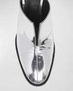 Image 4 of 6: Bottega Veneta Cha Cha Metallic Leather Mules