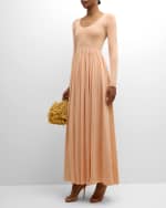 Image 2 of 6: Zimmermann Natura Metallic Scoop Maxi Dress