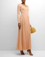 Image 5 of 6: Zimmermann Natura Metallic Scoop Maxi Dress