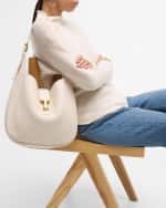 Image 2 of 6: TOM FORD Monarch Medium Hobo Bag in Leather