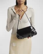 Image 2 of 5: Givenchy Voyou Shoulder Flap Bag in Leather