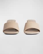 Image 4 of 6: Balenciaga Dutyfree Leather Logo Mule Sandals