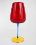 Image 2 of 2: Vietri Pompidou Multicolor Wine Glass, 18 oz