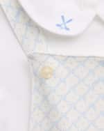 Image 4 of 5: Ralph Lauren Childrenswear Boy's Interlock Knit Cardigan, Overalls and Bodysuit Set, Size 3M-24M