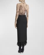 Image 3 of 6: Balenciaga Lingerie Tailored Skirt