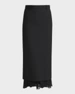 Image 1 of 6: Balenciaga Lingerie Tailored Skirt