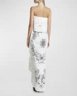 Image 3 of 6: Balenciaga Upcycled Tablecloth Dress