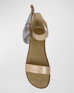 Image 3 of 5: Yosi Samra Girl's Miss Cambelle Bow Sandal, Toddler/Kids