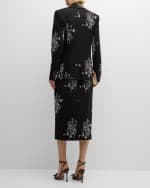 Image 3 of 7: Milly Alexa Beaded Single-Button Blazer