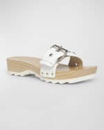Image 5 of 6: Stella McCartney Elyse Vegan Star Buckle Slide Sandals