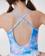 Image 5 of 5: Terez Girl's Cotton Candy Clouds Tennis Dress, Size 2T-12